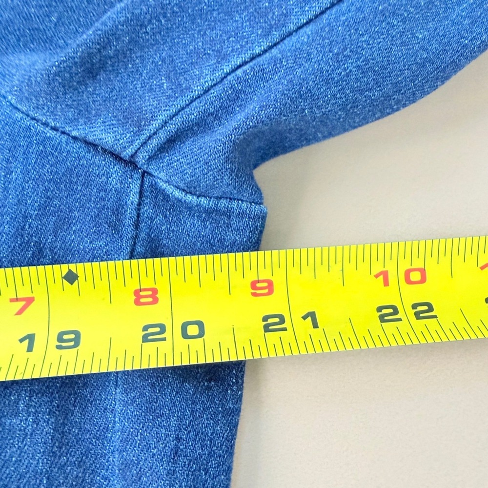 J. McLaughlin Women Dark Denim Double Breasted Blazer Jacket 12 Stretch Luxury‎ - Picture 9 of 14